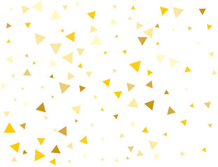 Gold Triangular Confetti
