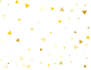 Gold Triangular Confetti