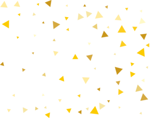 Gold Triangular Confetti