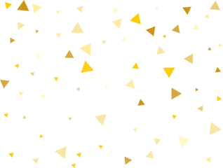 Gold Triangular Confetti