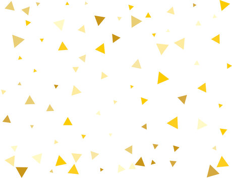 Gold Triangular Confetti
