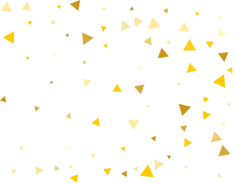Gold Triangular Confetti