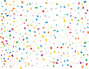 Festive Rainbow Rectangular Confetti