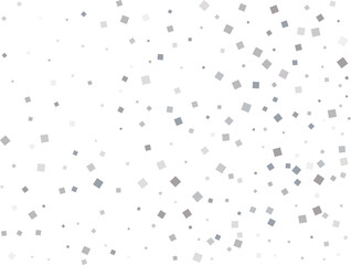 Silver Squares Glittering Christmas Lights Falling Confetti