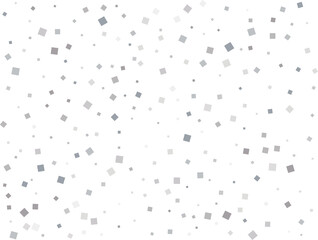 Silver Squares Glittering Christmas Lights Falling Confetti