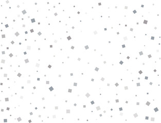 Silver Squares Glittering Christmas Lights Falling Confetti