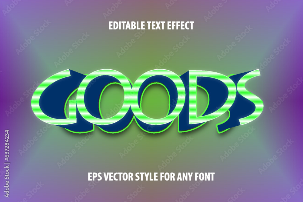 Poster editable 3d text effect for design in modern and futuristic style