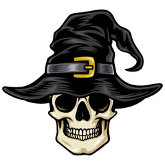 Skull Wizard Dead Sorcerer Drawing Illustration