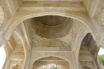 Iterior of Gatore Ki Chhatriyan ( royal crematorium grounds ) , Jaipur, Rajasthan, India