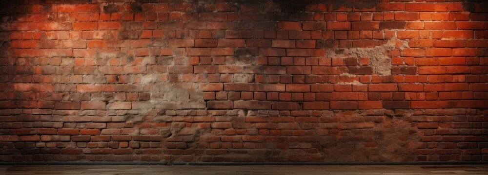 Fototapeta red brick walls background stock photo, in the style of unprimed canvas, harsh lighting, contrasting lights and darks, stone