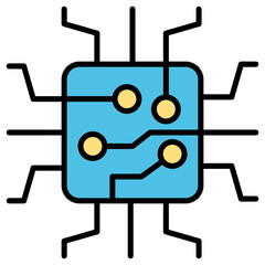 Computer chip icon