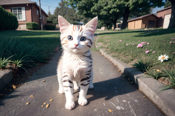 cute cat(kitten)_Generative AI