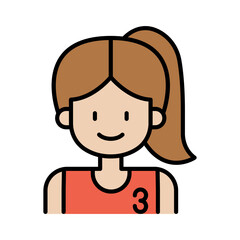 Basketball player icon