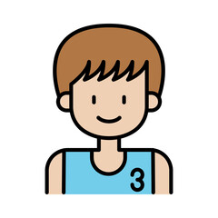 Man Basketball player icon