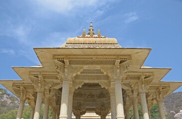 Gatore Ki Chhatriyan ( royal crematorium grounds ) , Jaipur, Rajasthan, India