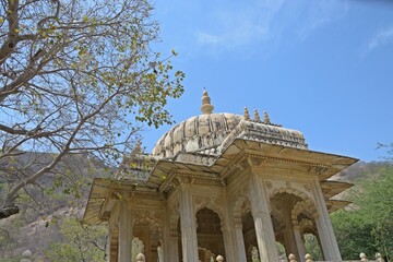 Gatore Ki Chhatriyan ( royal crematorium grounds ) , Jaipur, Rajasthan, India
