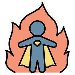 Man hero icon