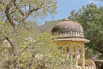 Gatore Ki Chhatriyan ( royal crematorium grounds ) , Jaipur, Rajasthan, India