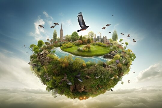 Beauty of nature and the importance of preserving the environment. Generative AI