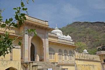 Fototapeta na wymiar Gatore Ki Chhatriyan ( royal crematorium grounds ) , Jaipur, Rajasthan, India