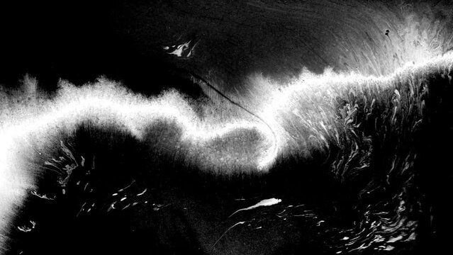 Black ink artistic flow splatter spots spills white paper beautiful reveal dripping streaks spread fluid ink alpha matte isolated watercolor ink drops transition	