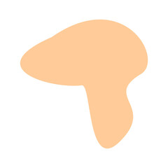 Abstract shape recolorable vector element