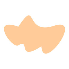 Abstract shape recolorable vector element