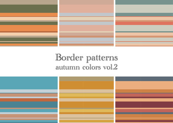 ボーダーパターン 秋 vol.2