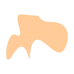 Abstract shape recolorable vector element