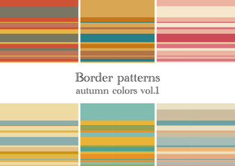 ボーダーパターン 秋 vol.1