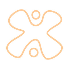 Abstract shape recolorable vector element