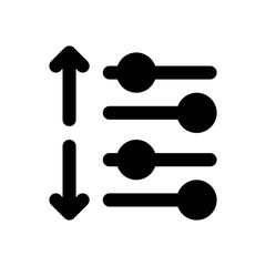 sort sorting glyph icon