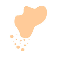 Abstract shape recolorable vector element