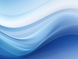 Obraz premium Blue abstract wave background in the style of precisionist lines. Blue waves design. Generative AI