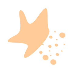 Abstract shape recolorable vector element