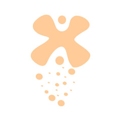 Abstract shape recolorable vector element