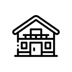 cottage line icon