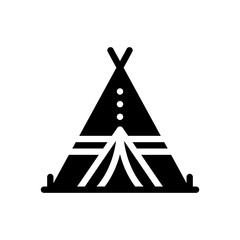 teepee glyph icon © HacaStudio