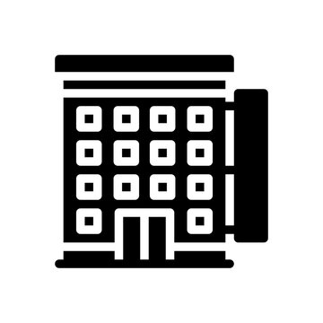 Hotel Glyph Icon