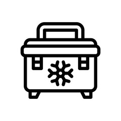 ice box line icon