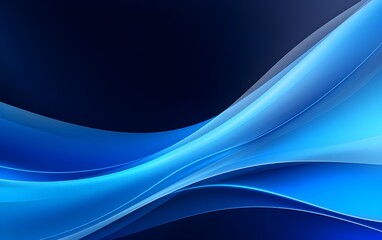 Blue wavy lines abstract background AI generated