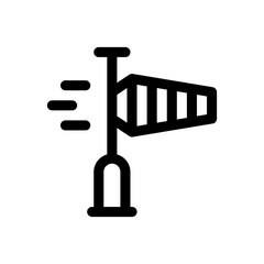 windsock line icon