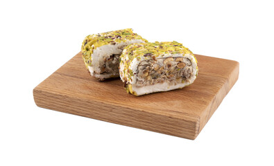 Luxury Turkish delight with hazelnut coating