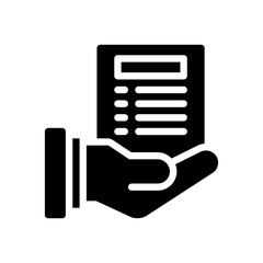 receiving glyph icon