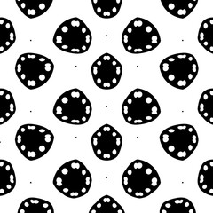 White background with black pattern. Seamless texture for fashion, textile design,  on wall paper, wrapping paper, fabrics and home decor. Simple repeat pattern.