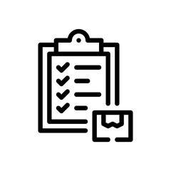checklist line icon