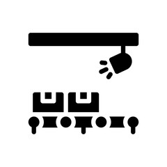 security camera glyph icon