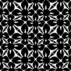 White background with black pattern. Seamless texture for fashion, textile design,  on wall paper, wrapping paper, fabrics and home decor. Simple repeat pattern.