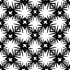 White background with black pattern. Seamless texture for fashion, textile design,  on wall paper, wrapping paper, fabrics and home decor. Simple repeat pattern.