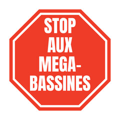 Symbole stop aux mega-bassines